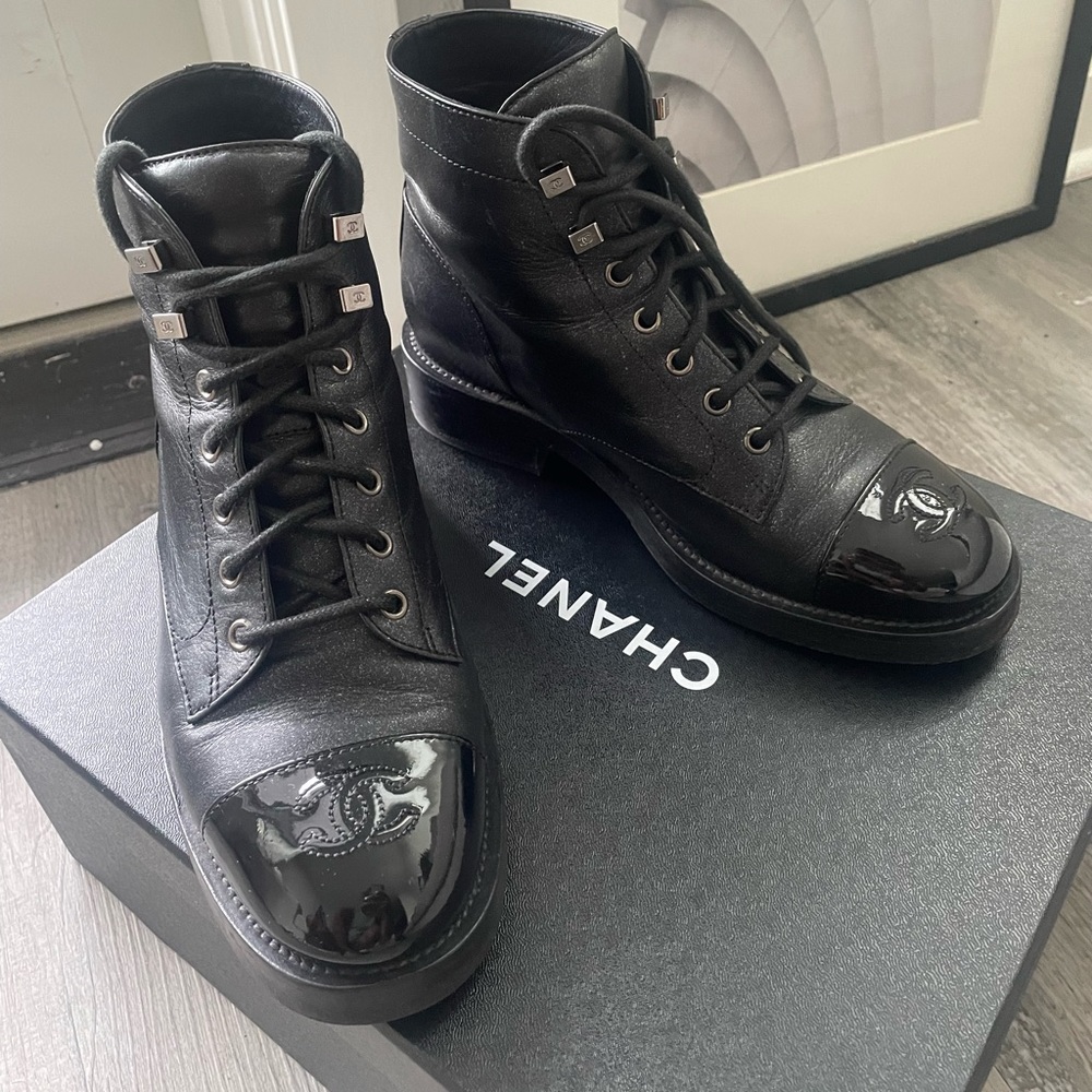 Chanel Combat Boots